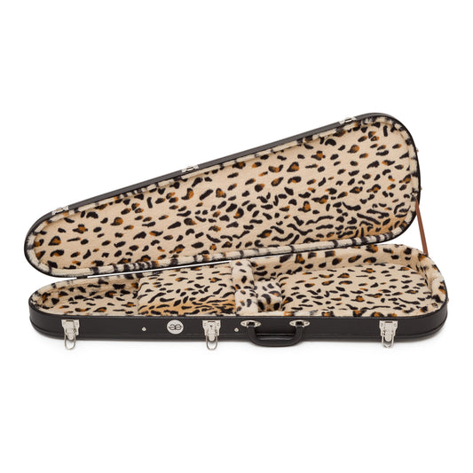 Teardrop Black Tolex & Leopard Plush for Strat/Tele Styles