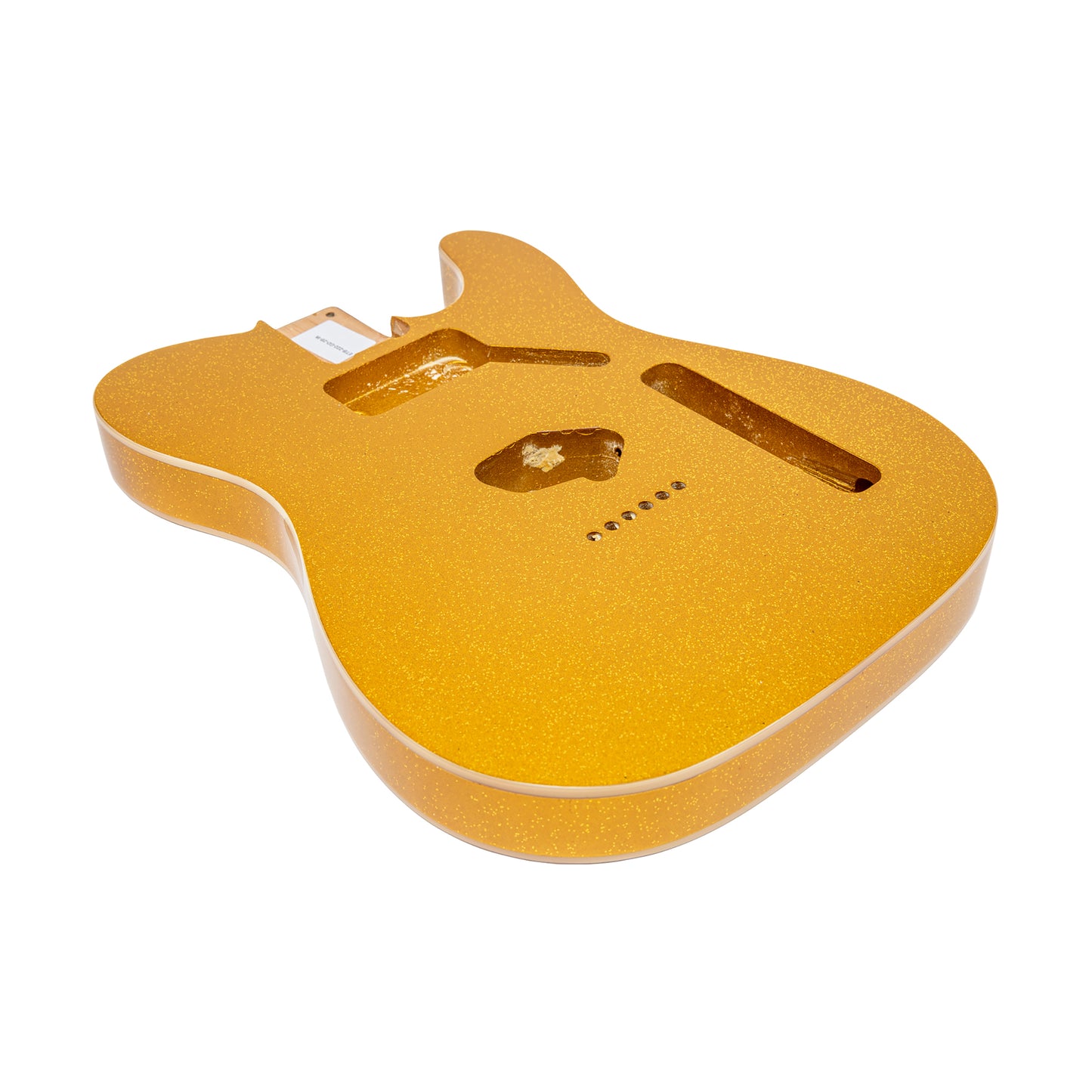 AE Guitars® T-Style Alder Replacement Guitar Body Gold Flake with Binding